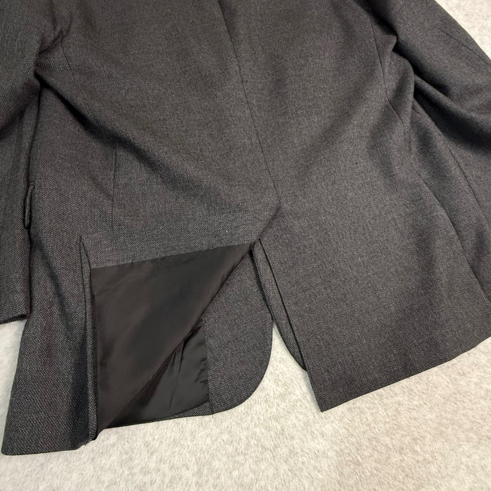 Jos A Bank Traveler's Collection Gray 100% Wool Blazer Sport Coat 46L 01110 - Picture 16 of 16